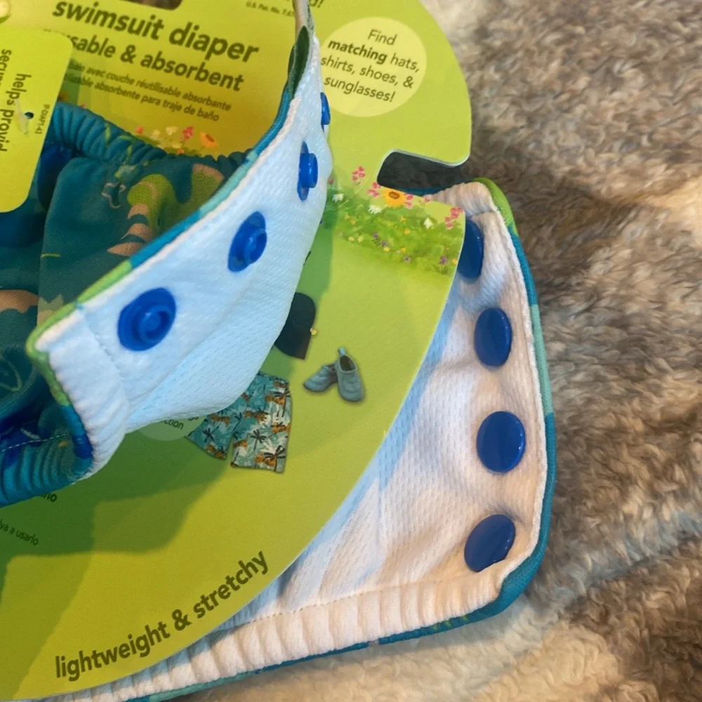 New with tags Boys Green Sprouts Swim Diaper Sz 12 and 6 months - Picture 6 of 9